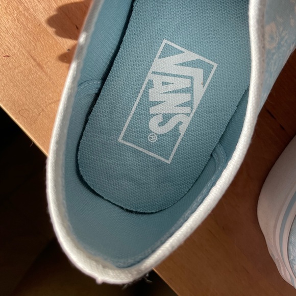 Blue/White Floral Vans - Picture 7 of 8